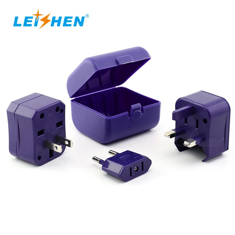 Leishen Universal Travel Adapter International Mini Travel Adapter All-in-One Worldwide Wall Charger with USA EU UK AUST Plug