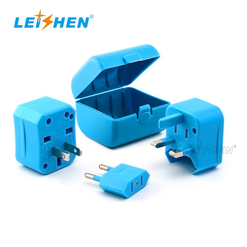 Leishen Universal Travel Adapter International Mini Travel Adapter All-in-One Worldwide Wall Charger with USA EU UK AUST Plug