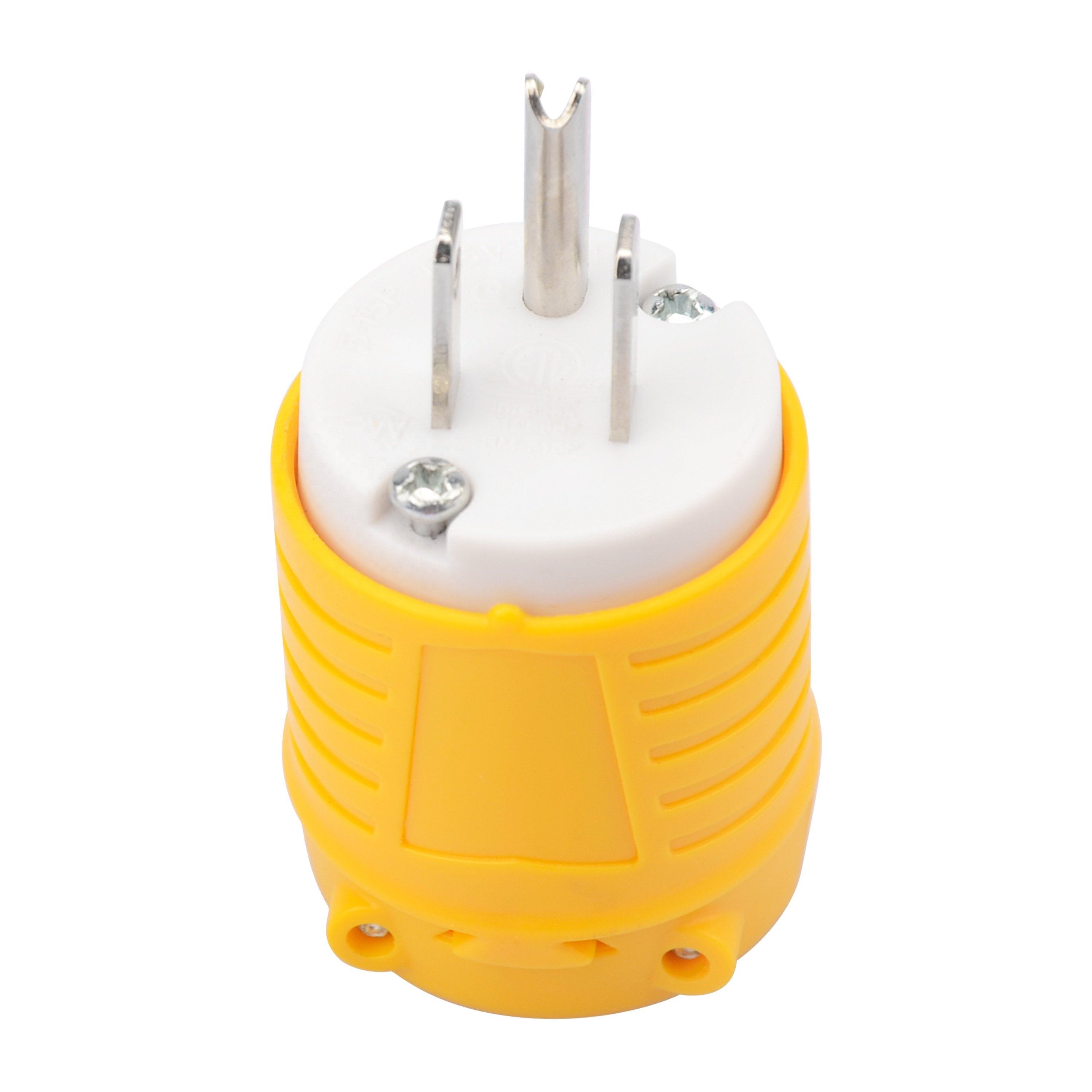 P001 Electrical Replacement Plug & Connector Set Extension Cord Ends 125V 15A 2Pole 3Wire NEMA 5-15P & 5-15R 3-Prong