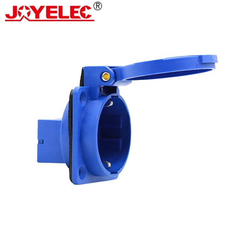 JOYELEC New Style Blue QY112 250V 16A Waterproof Standard Electric Industrial Socket Plug