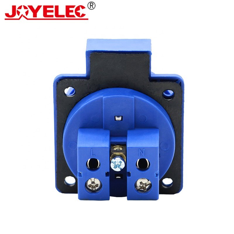 JOYELEC New Style Blue QY112 250V 16A Waterproof Standard Electric Industrial Socket Plug