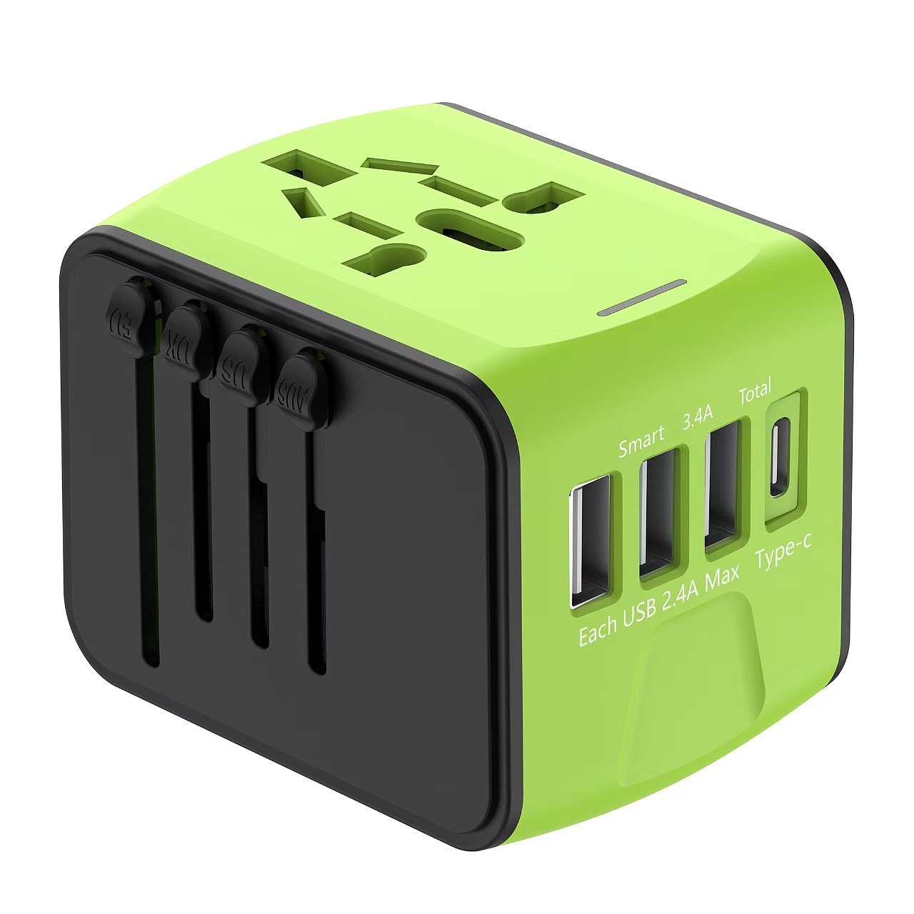 Good quality Latest products all in one universal plug international travel usb c power adapter