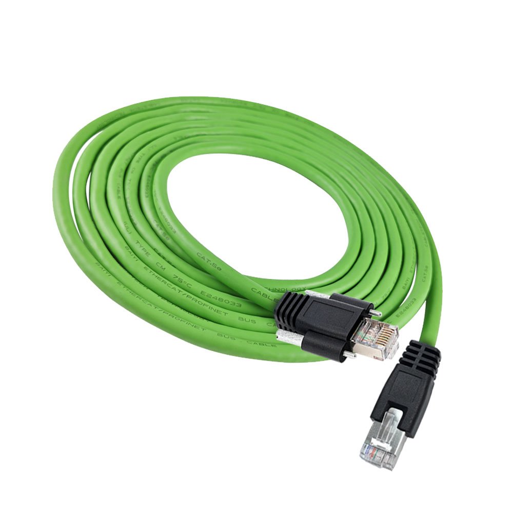 GigE Camera Ethernet Cable RJ45 plug to RJ45 plug with screws Cat6 SFTP Industrial Camera Vision RJ45 Cable