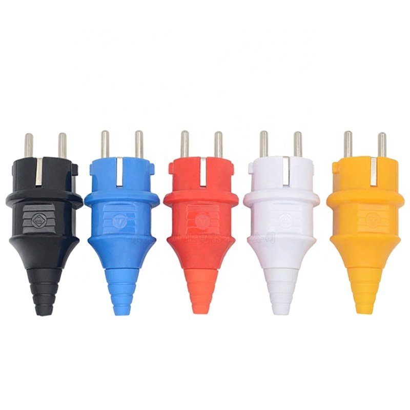 Type 012-2 Ip44 220v 250v 2P+E 2pin Male Industrial Schuko French 16a plug