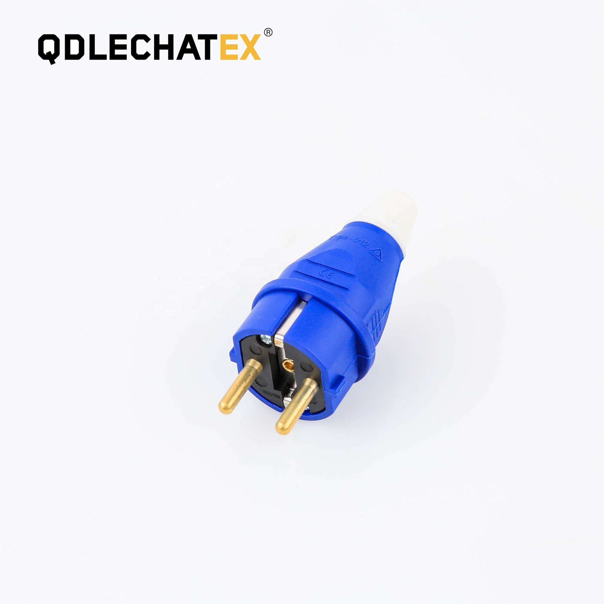 Type 012-2 Ip44 220v 250v 2P+E 2pin Male Industrial Schuko French 16a plug