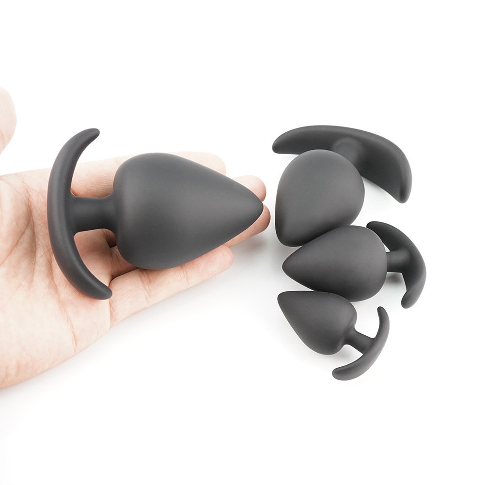 Wearable Portable Anal Plugs Masturbation Big Silicone Trainer Kit Anal Plug For Female Silicone Butt Plug Male