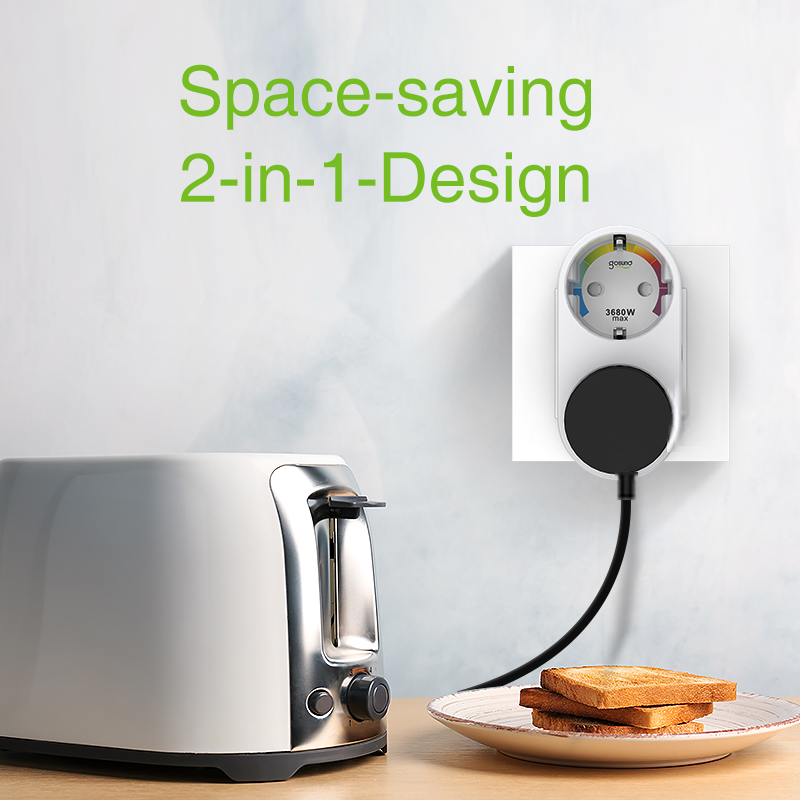 WIFI EU Smart Plug tuya app white 16A Voice Control compatible with AM Alexa wifi smart plug