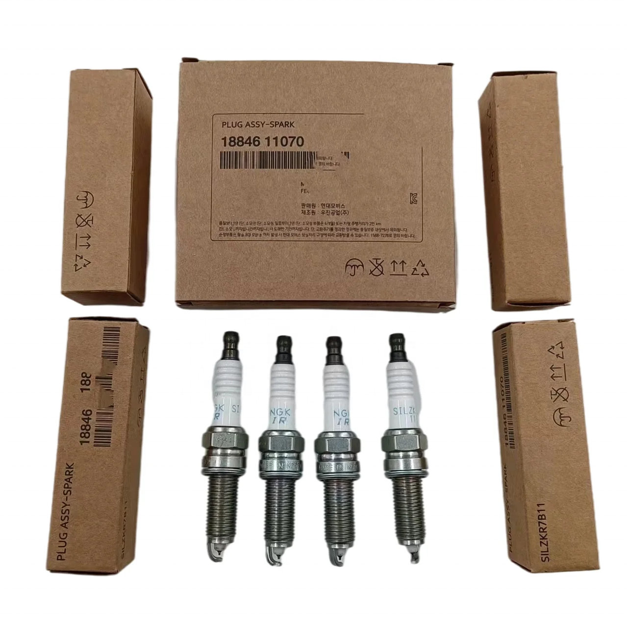 18846-11070 1884611070 Top quality factory price Spark plug iridium for Korean Car Hyundai