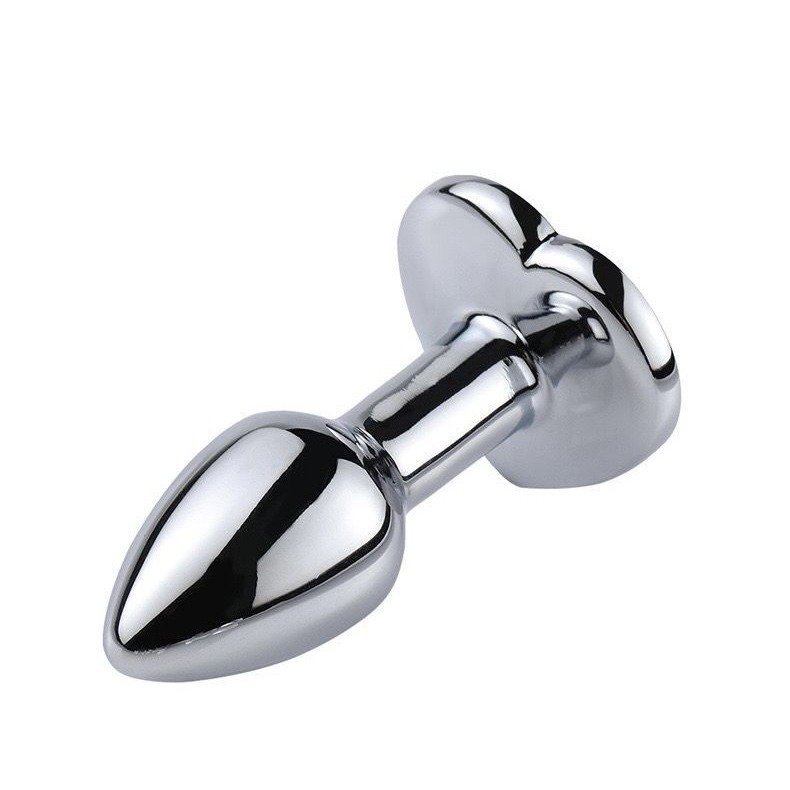 Heart Shape Diamond Base Metal Anal Plug Butt Plug Anal Toys For Couple