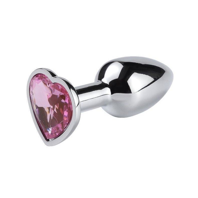 Heart Shape Diamond Base Metal Anal Plug Butt Plug Anal Toys For Couple