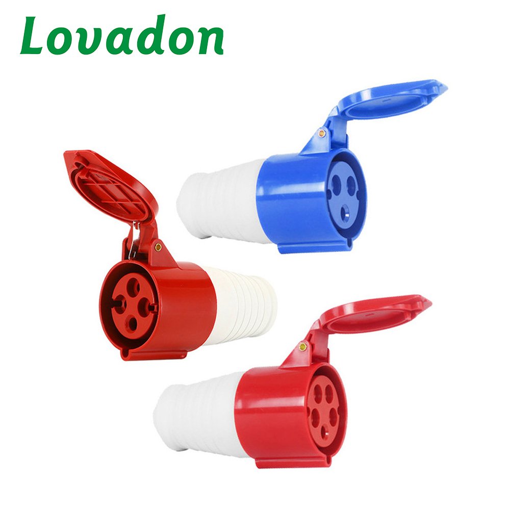 16A 32A LTH 214 224 3 Pin 380V 415V Waterproof Industrial Plug And Socket