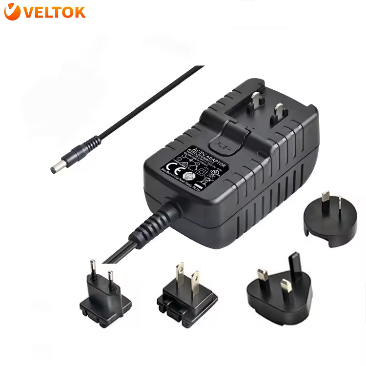 En Iec 60601 Universal Plug Adapter 24w Medical Standard Interchangeable Ac Dc Power Supply 12v 2a