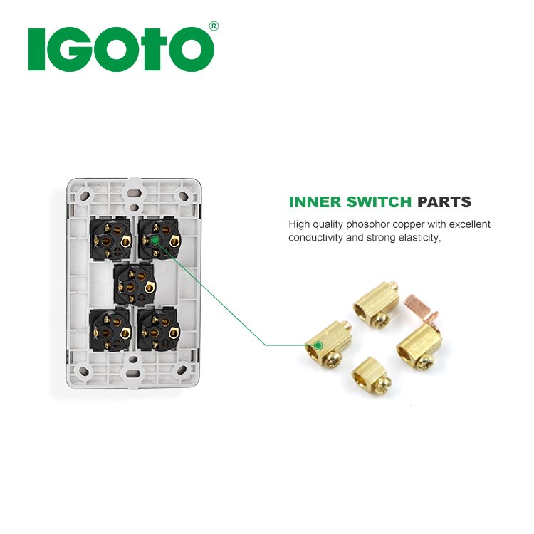 10amp Double Powerpoints Plastic Electrical Wall Outlet Power Plug Socket China Manufacture