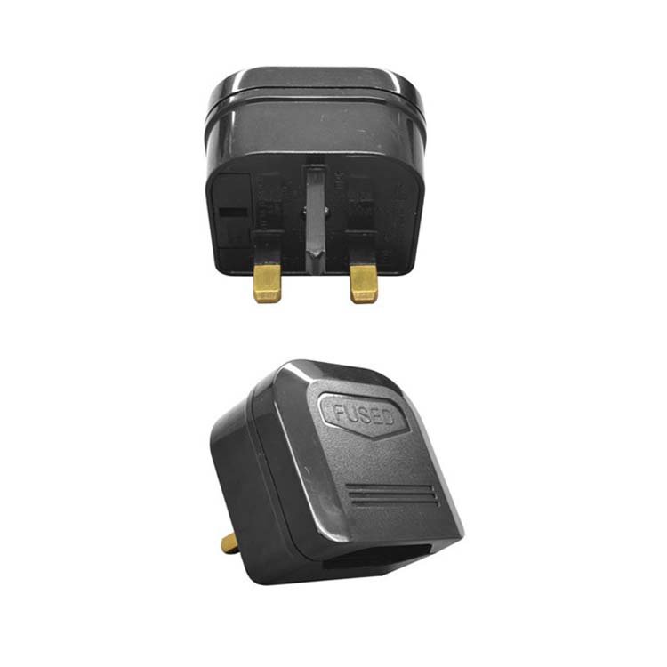 BS5732 Portable Power Socket Adapter EU to UK Plug Travel Converter with Fuse 13A Rated Current