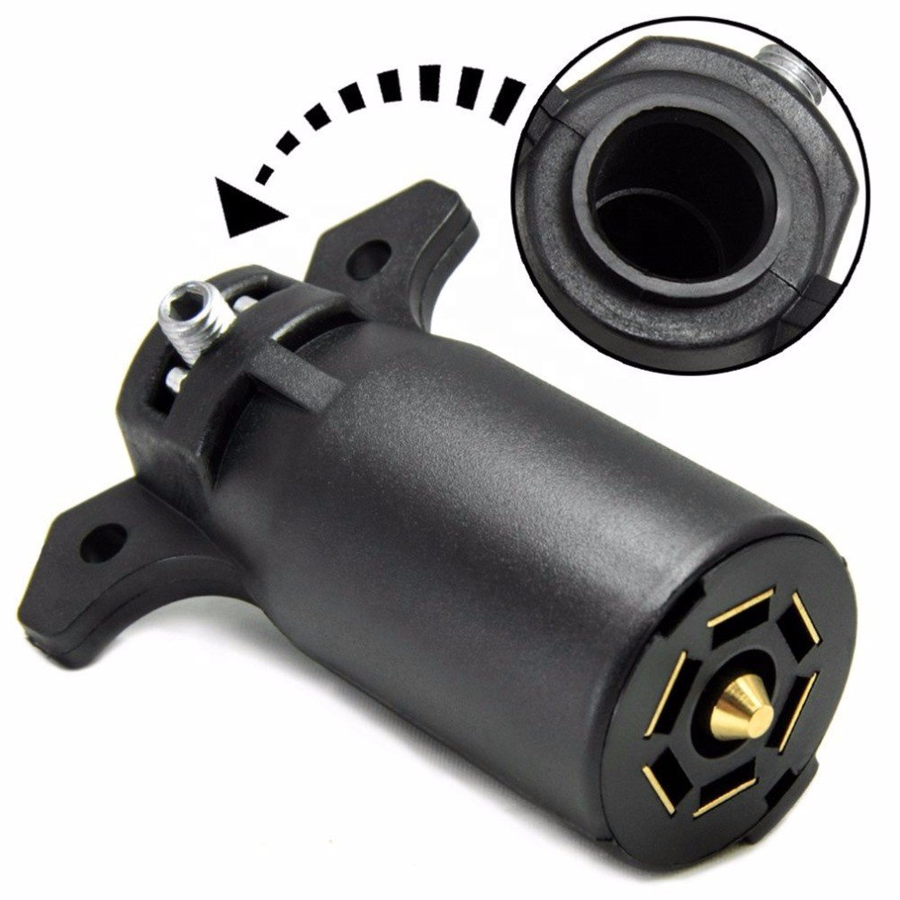 OEM 7pin Trailer Socket US 6-24V 7-Way RV Blade Power Socket Plug trailer connector Accessory for 7-Pin RV and Trailer