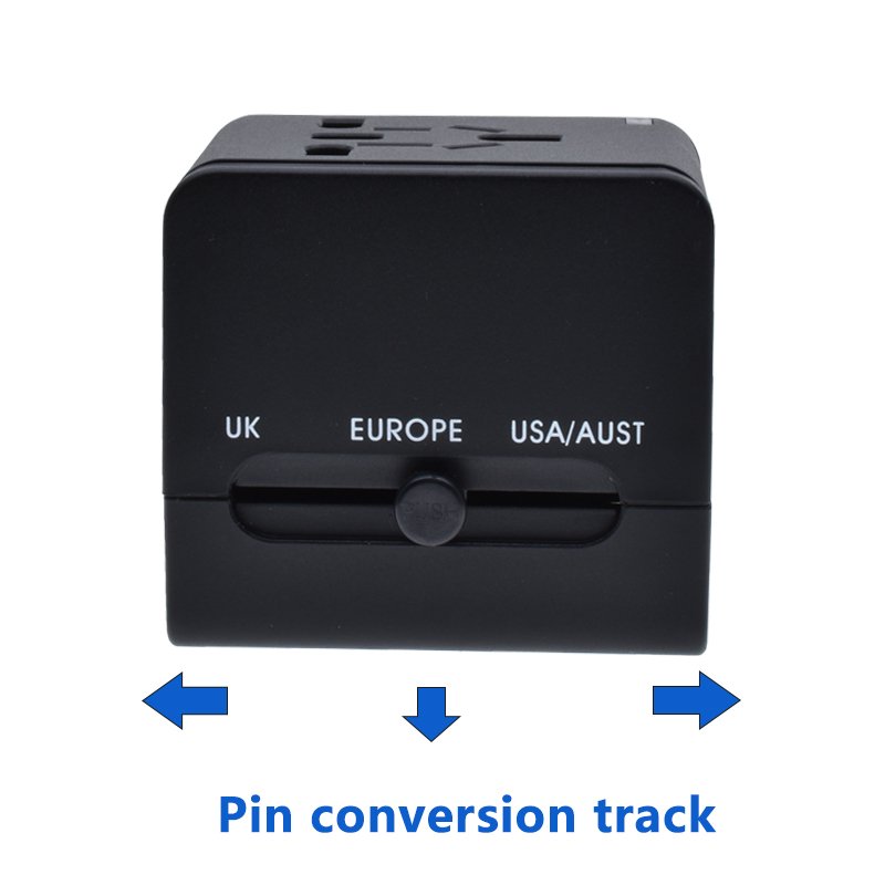 Universal Plug Adapter Chargers UK EU US AU Travel Adapter For Mobile Phone wall charger With USB Type-C 5V 3A Quick Charge