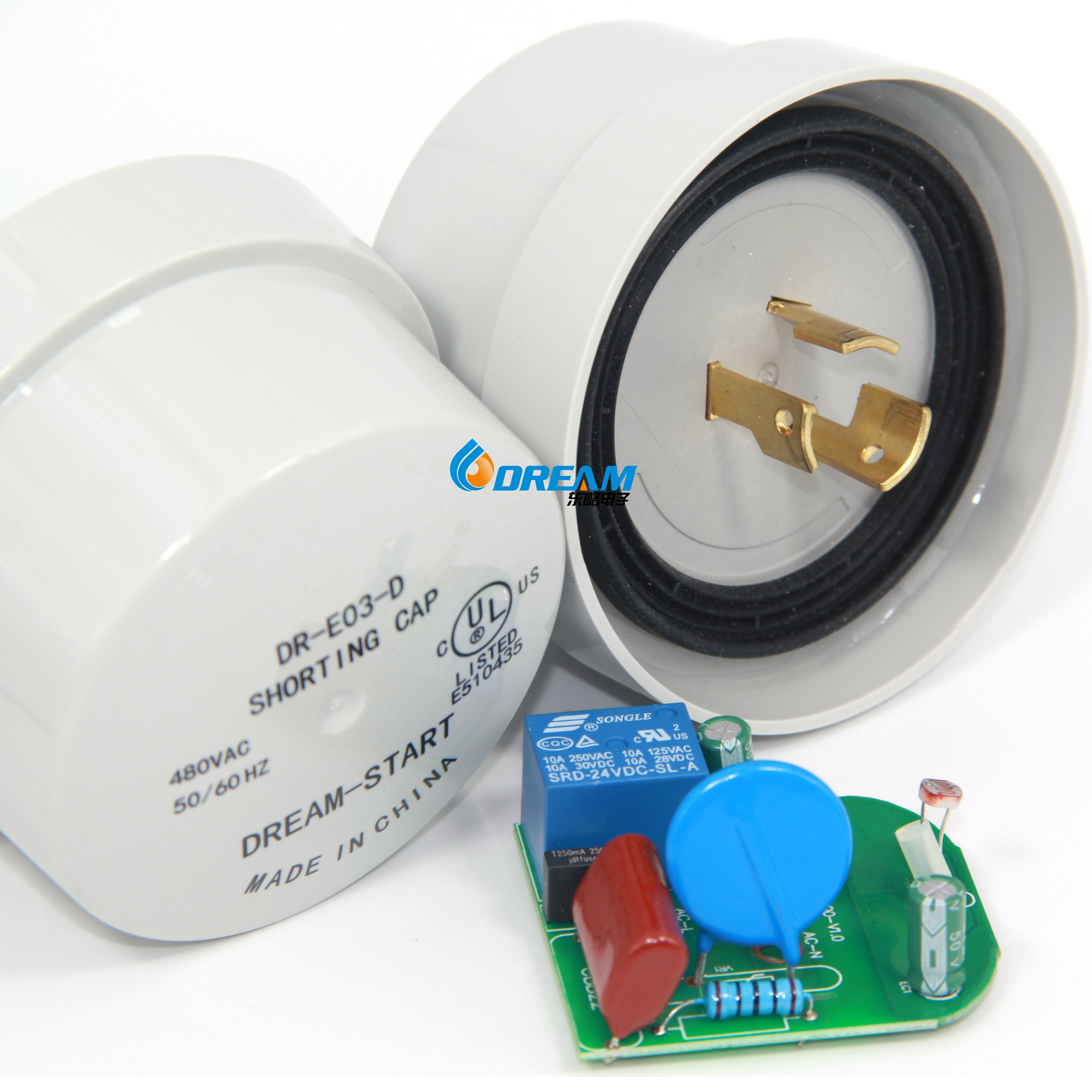 Industrial Automation Photocell Receptacle ANSI C136.41 Nema Socket with 7 Pin 5 Pin and 3 Pin Options Plugs & Sockets