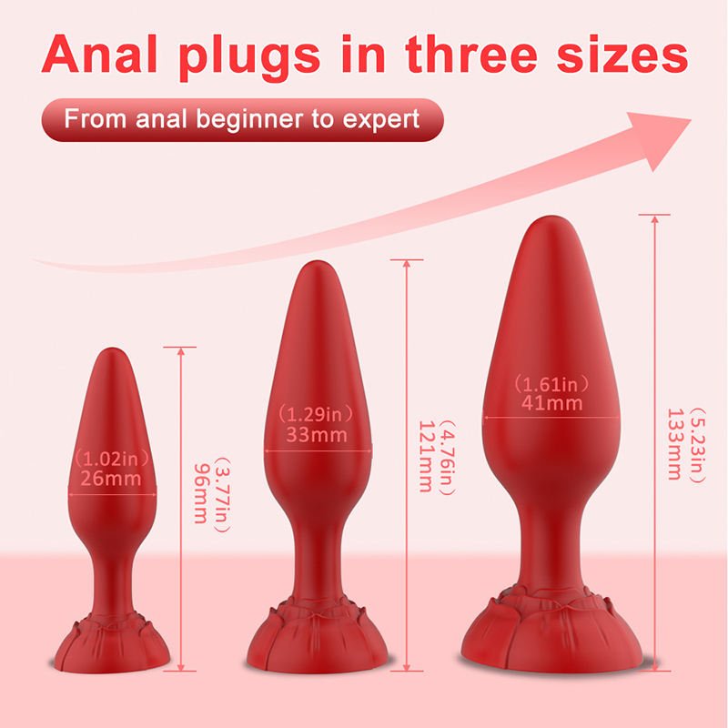 New Design Silicone Butt Plug With Sucker Real Touch Female Butt Plug Anal Beads Anal Dilator Anal Toys for Male Women