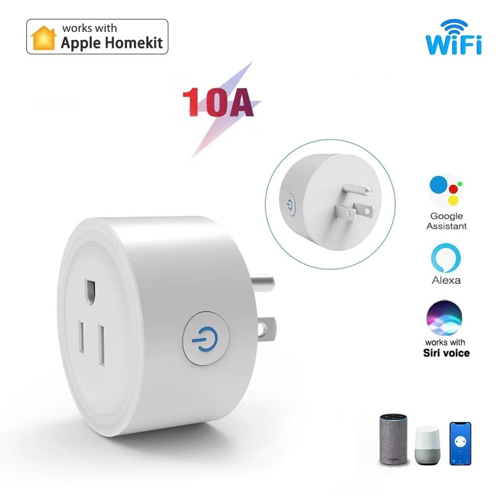 10A UK Plug WiFi Outlet Adapter Smart Home Remote Control Timer Wall Outlet for Alexa Google Home homekit Socket
