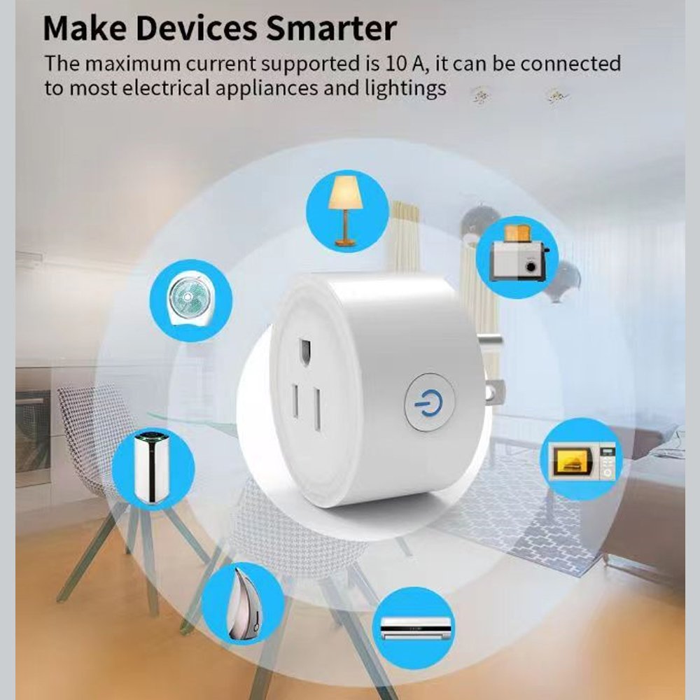 10A UK Plug WiFi Outlet Adapter Smart Home Remote Control Timer Wall Outlet for Alexa Google Home homekit Socket