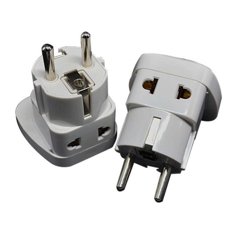 New products Hot Daul socket Brazil to Eu Euro schuko plug adapter adaptor
