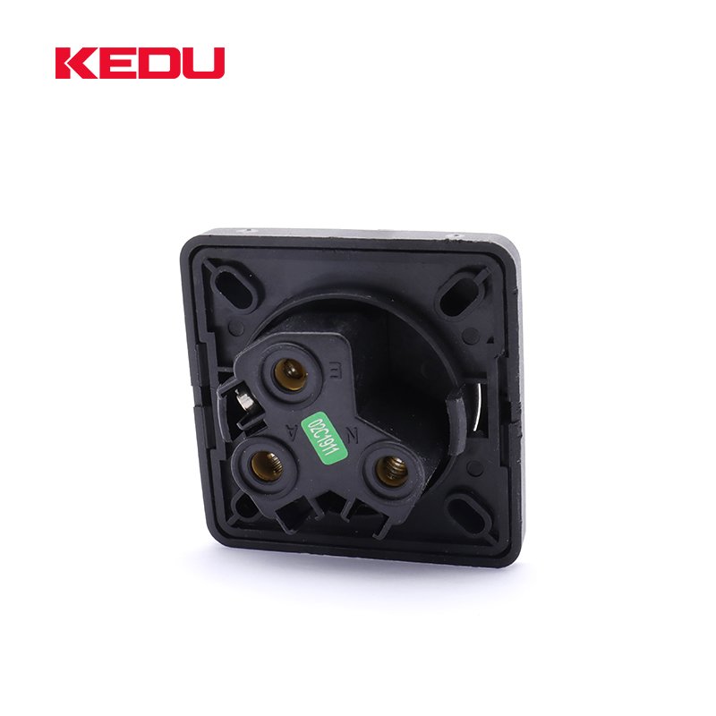 KEDU S230E-7-6 Standard Socket No Cover Australia Black Color 250V 15A Electrical Plug Industrial Electric Plugs 480 Volts SAA