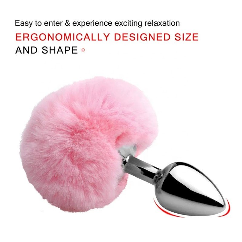 Anal Plug Stainless Steel Silicone Fox Tail Erotic Dildo Sexo Butt Plug Tail Anus Sex Shop Adults Games Sex Toys for Woman