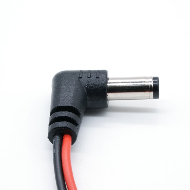 DC Power Jack Connector 90 Degree 5.5 2.1 Male Female Panel Plug Cable Wire Harness