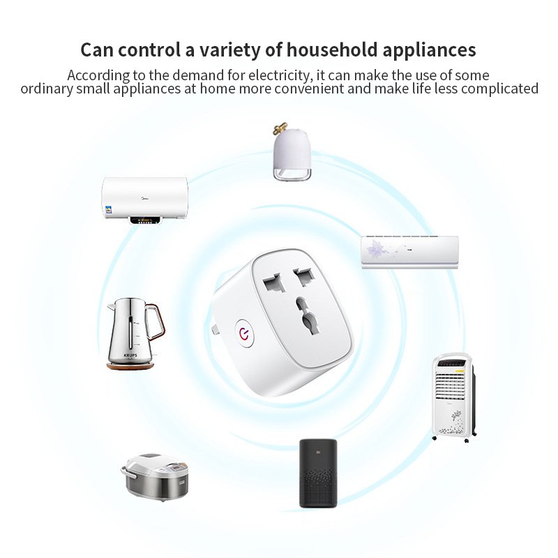 RSH 16A Universal Travel Adapter Tuya Smart Plug Wireless Remote Control Adaptor WiFi Outlet Alexa Google Socket