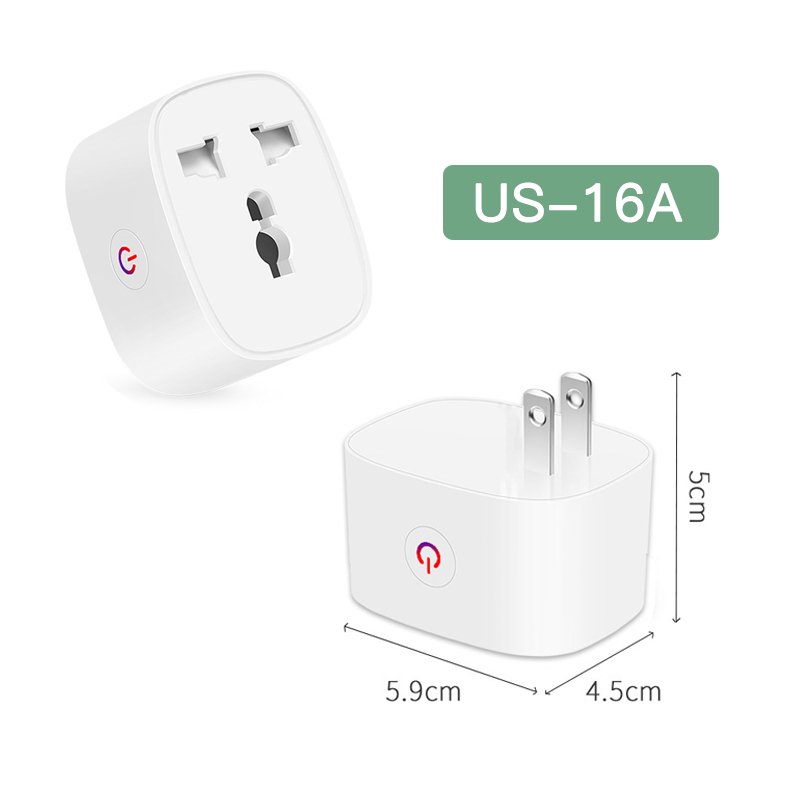 RSH 16A Universal Travel Adapter Tuya Smart Plug Wireless Remote Control Adaptor WiFi Outlet Alexa Google Socket