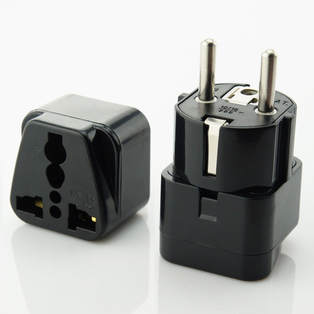 Germany Italy UK USA Swiss International Power Plug Adapters USA US EU AU Europe AC Wall Power Plug Phone Travel Pug Adapter