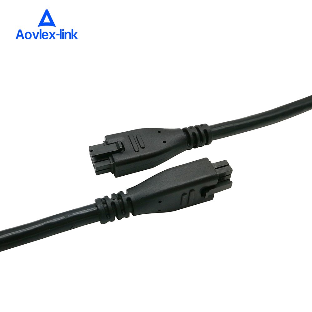 Rectangular Cable Micro Fit 3.0 Series 2 3 4 6 8 Way Molex Plug to Plug Overmolded Cable 43025 Crimp Housing Wire to Wire