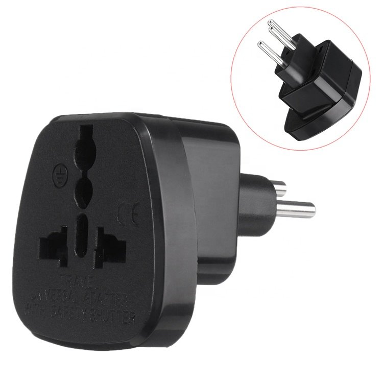 Universal to Type J Swiss Switzerland plug converter adapter Swiss plug to DE/UK/USA/EU Universal travel adaptor