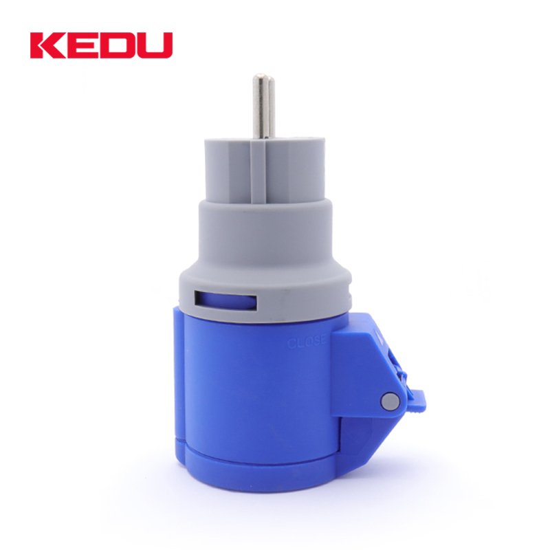 KEDU PS5-1 230V 16A CEE blue to schuko adapters CEE Socket To Schuko Plug Adapter