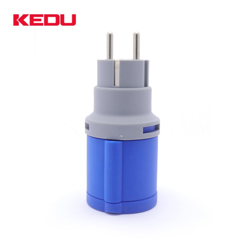 KEDU PS5-1 230V 16A CEE blue to schuko adapters CEE Socket To Schuko Plug Adapter