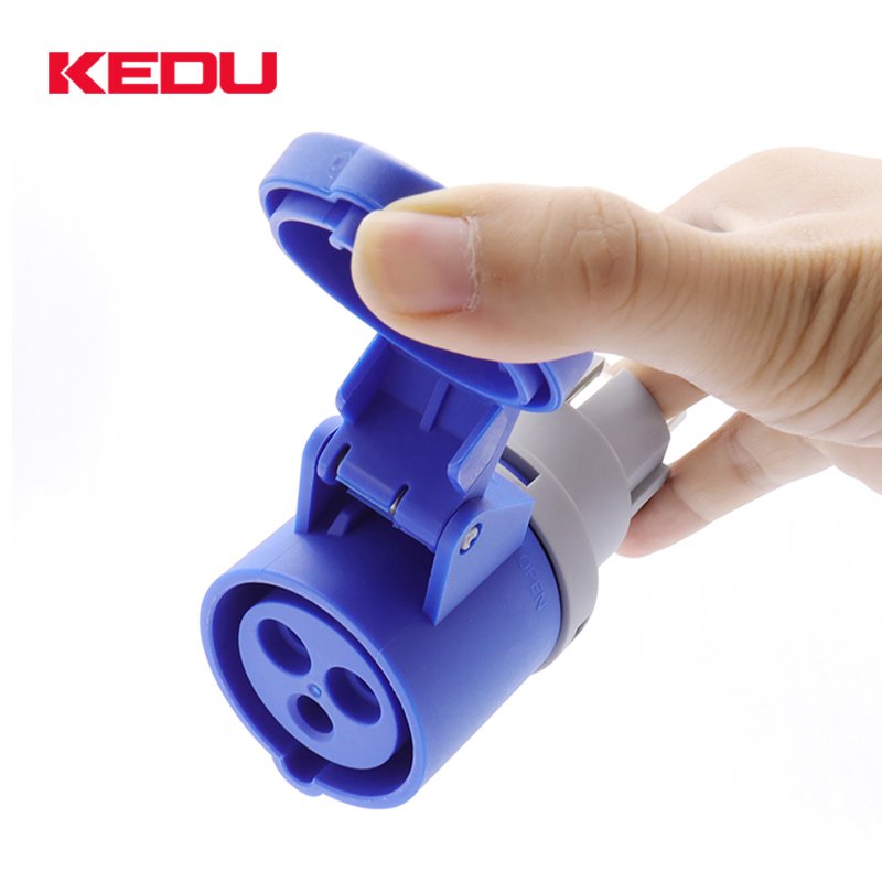 KEDU PS5-1 230V 16A CEE blue to schuko adapters CEE Socket To Schuko Plug Adapter