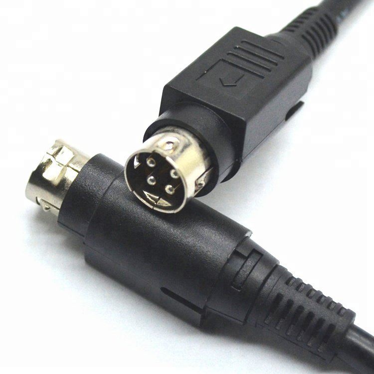 High Quality 4-Pin DIN Male Plug Premium Electrical Sockets Plugs 3 5 AC Outlets PVC Material DC Power Plug