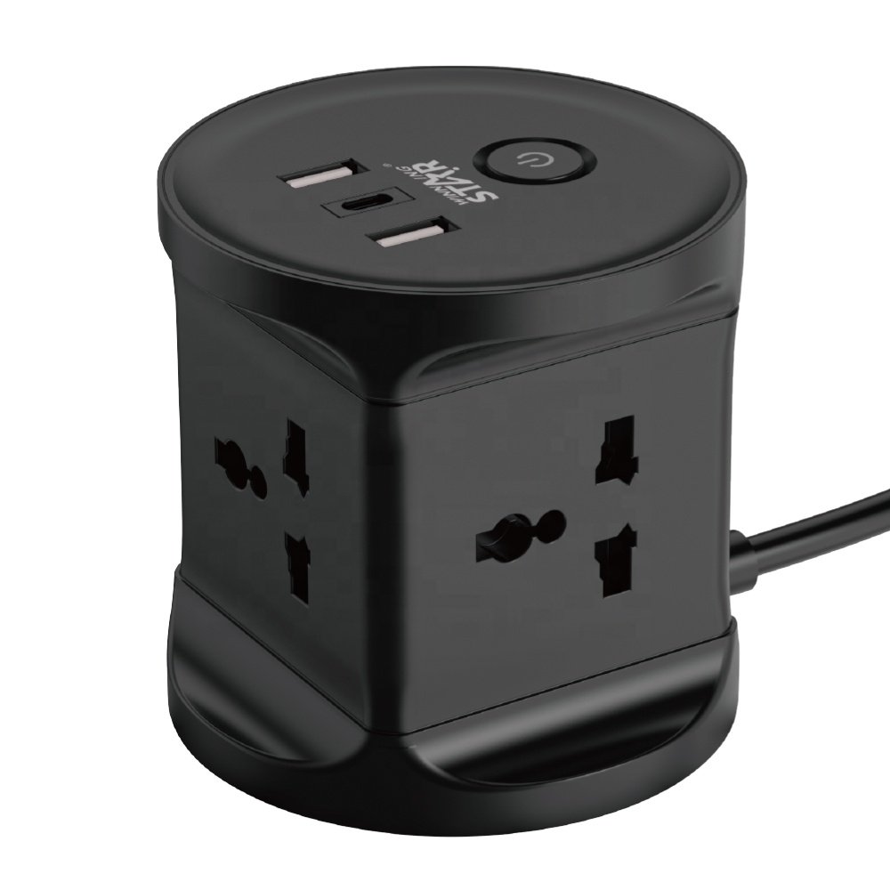 WINNING STAR ST-1034 Universal Outlets Power Extender 4 Way Electric Extension Socket With USB Plugs Sockets