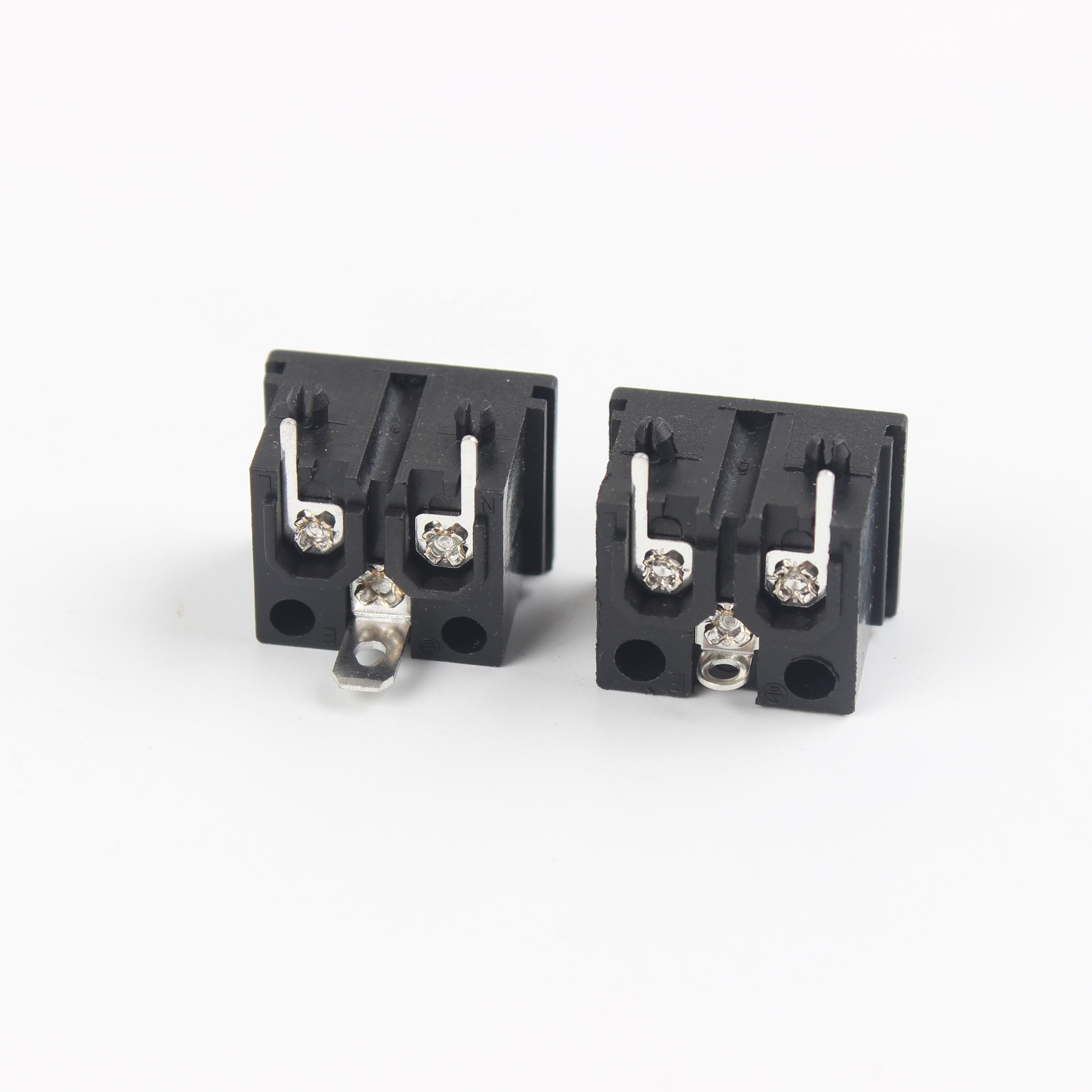 110V PCB mount 3pin AC Inlet Male Plug Power Socket AC socket adapter connector