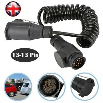 7 Pin 7 Way Blade Trailer Plug Round Wiring Connector RV Parts Male