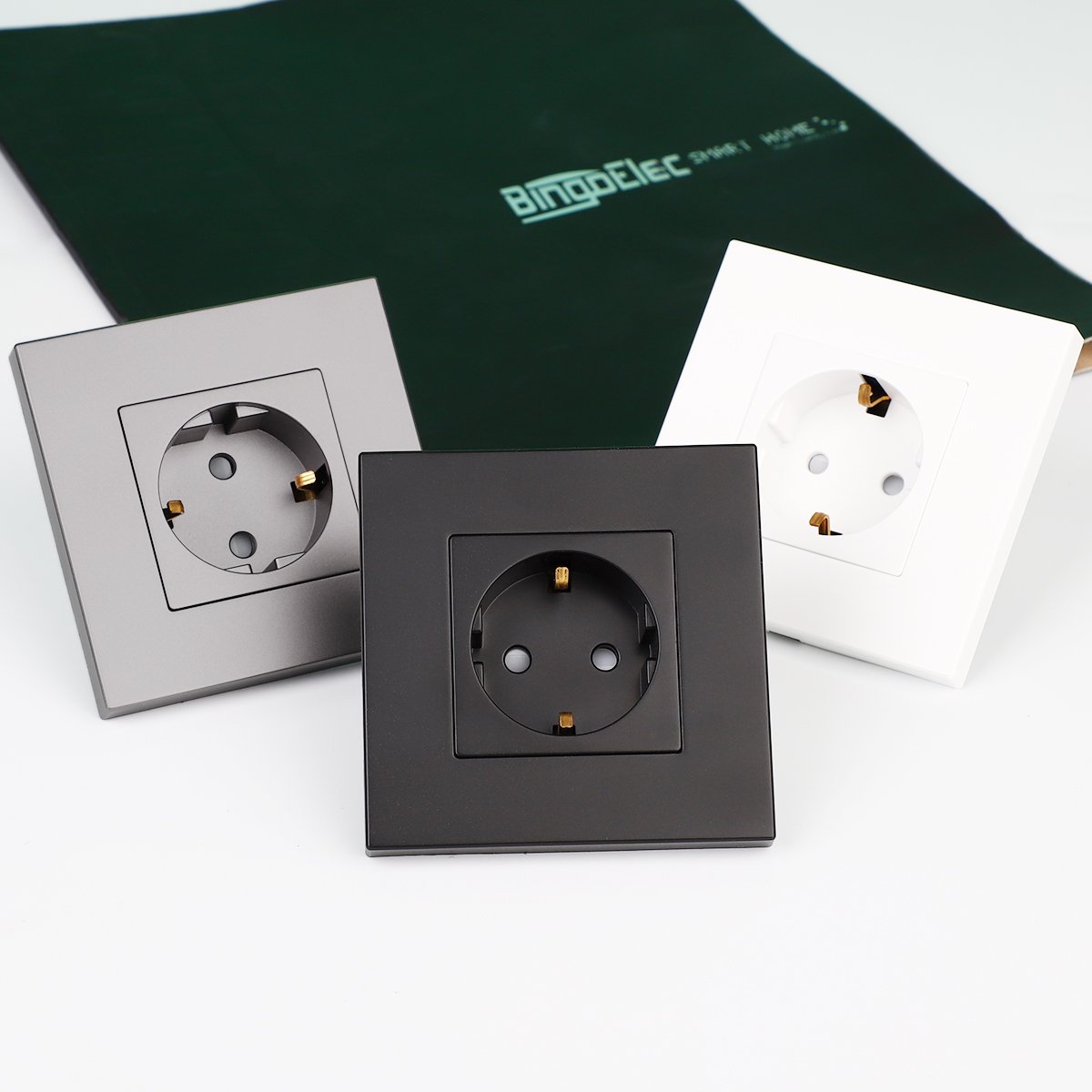 JIMEIDA Promotion EU Socket PC Frame Germany Smart Home Socket 16A Mechanical Wall Plug