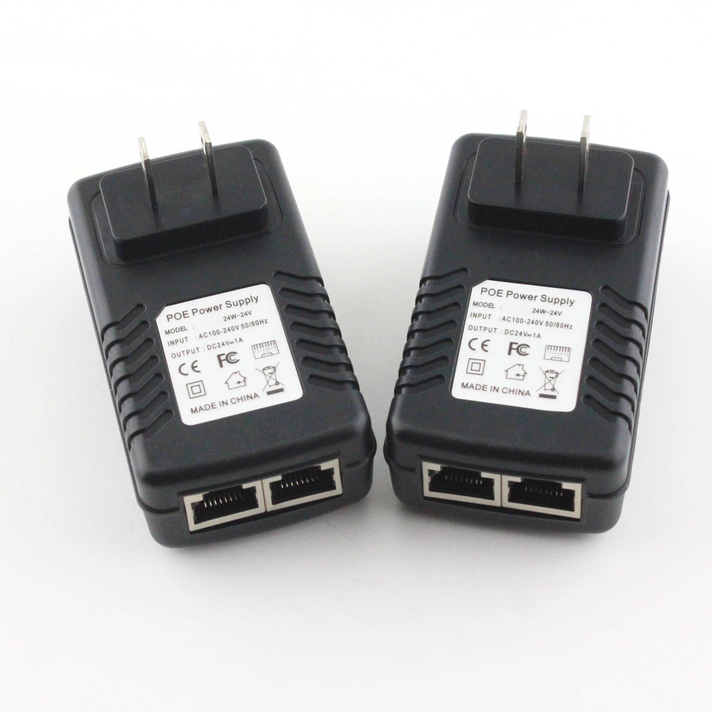 US EU AU UK plug Power Over Ethernet adapter 24V 1A 1000mA POE injectors