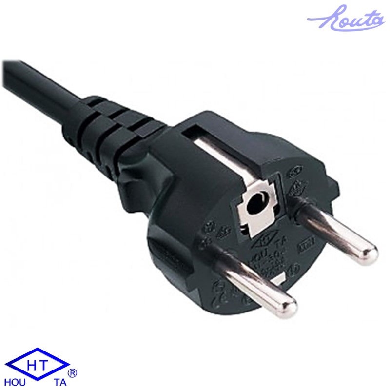 CEE 7/7 plug to IEC C13 connector ac power cord