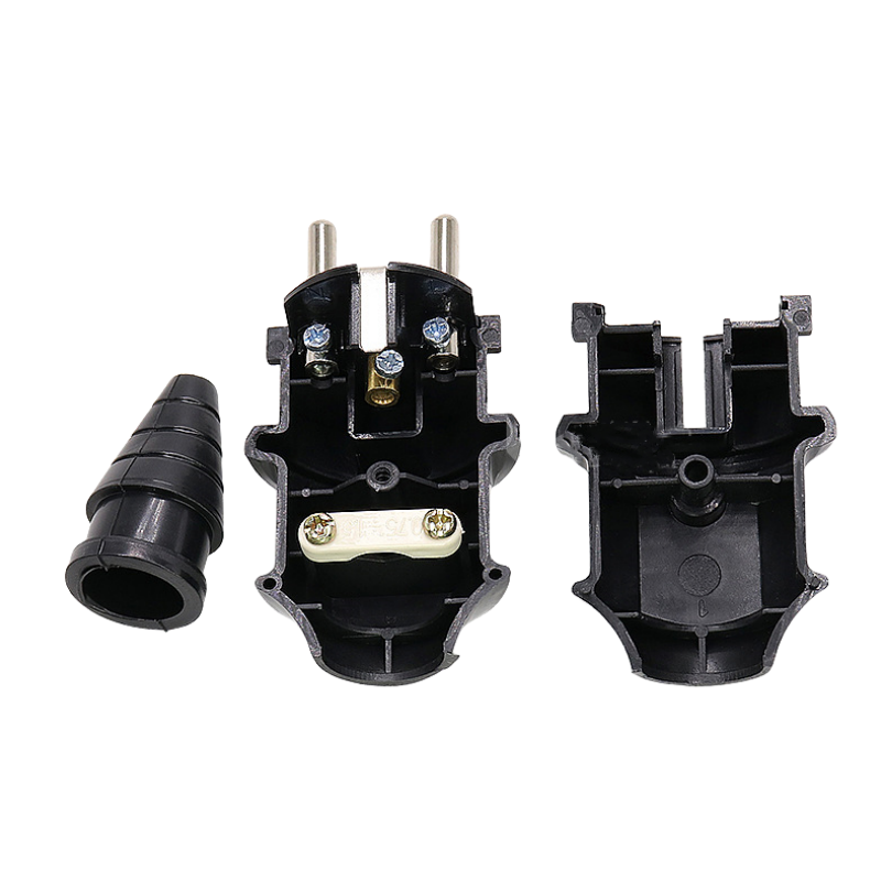 Factory direct European German detachable assembly plug 16A250V German assembly plug