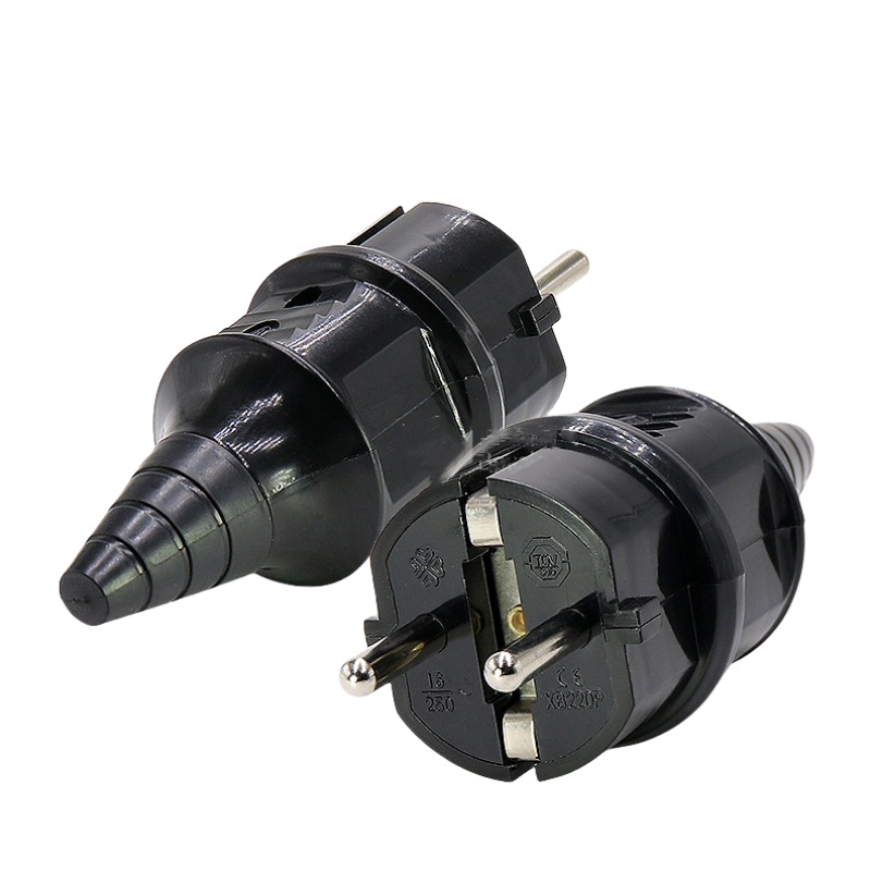 Factory direct European German detachable assembly plug 16A250V German assembly plug
