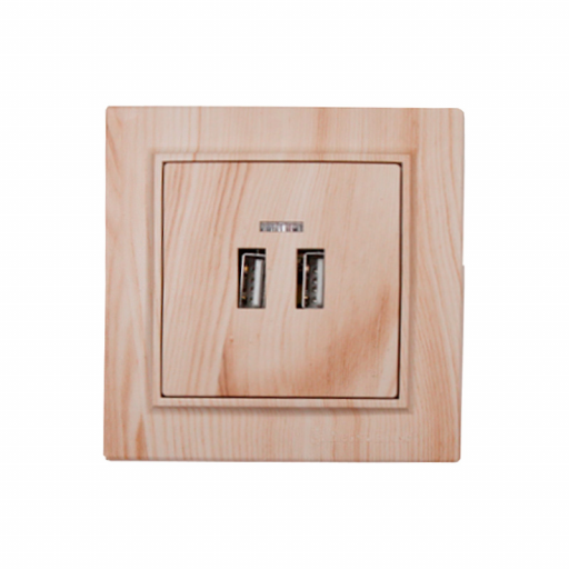 Wholesale Modern High Quality 2A USB Wall Socket 220V IP22 50/60Hz ABS Plastic With 2 USB Ports UK US EU Plug Standards