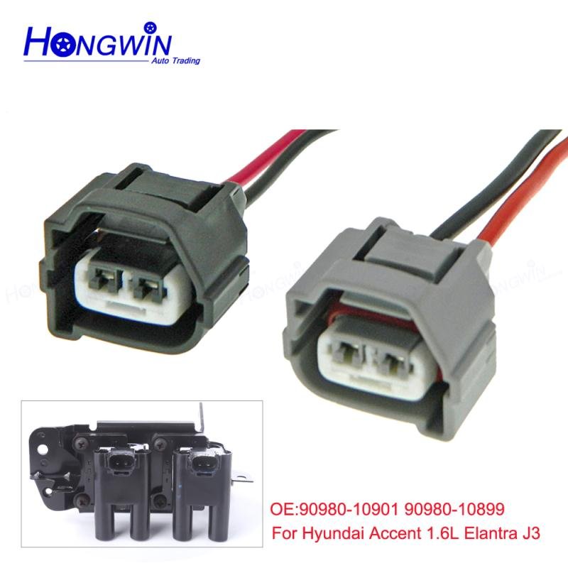 5 Pair Ignition Coil Connector Plug Cable Wire Harness For Hhyundai Accent 1.6L Elantra J3 Toyata Kkia 90980-10901 90980-10899