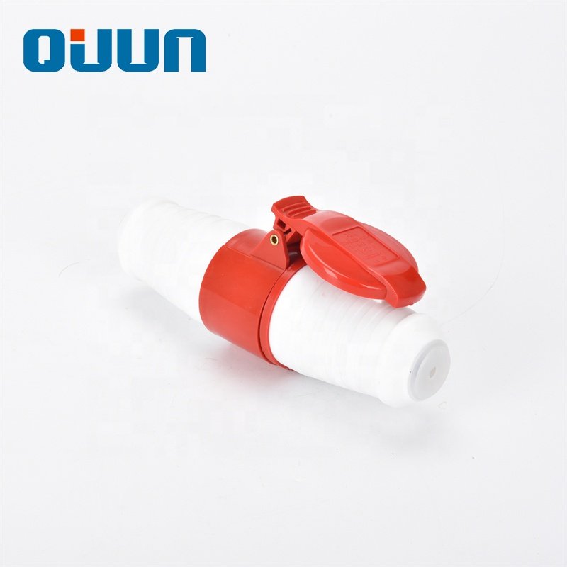 Industrial Plug/socket Coupler OEM Industrial Connector 16A Power Charging IP44 4 Pin 16amp 240v Lonon Red and White Normal Plug