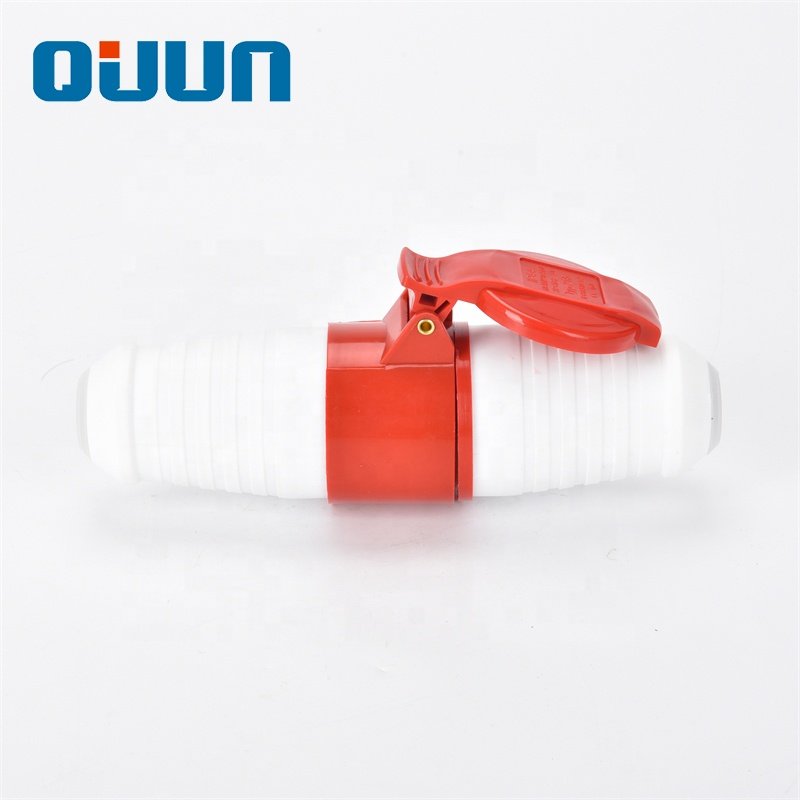 Industrial Plug/socket Coupler OEM Industrial Connector 16A Power Charging IP44 4 Pin 16amp 240v Lonon Red and White Normal Plug