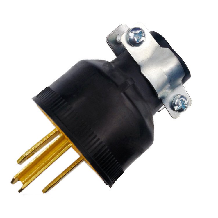 Rubber Explosion-Proof and Anti Drop Plug Electrical Replacement 3 Pins Yellow Plug